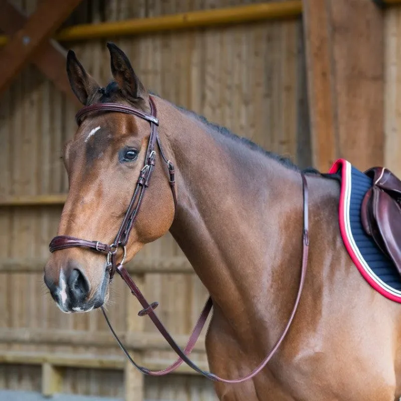 Bridons*Jump'In - Bridon muserolle allemande Evolution noisette Marron