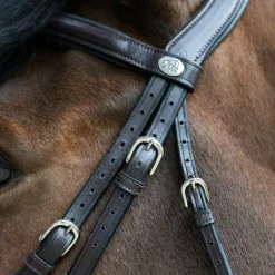 Bridons*Jump'In - Bridon muserolle allemande Evolution havane Marron