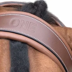 Horseball|Cso*Jump'In - Bridon One London avec rênes Noisette