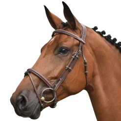 Horseball|Cso*Jump'In - Bridon One Paris avec rênes Noisette