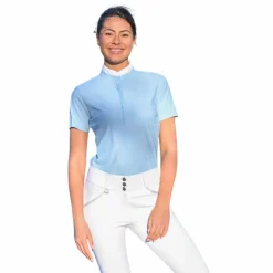 Polos Et Chemises*Jump'In - Chemise manches courtes femme Emma ciel Bleu
