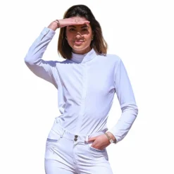 Sale - Chemise manches longues de concours femme Carla Polos Et Chemises