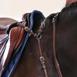 Horseball|Concours Complet D'Equitation*Jump'In - Collier de chasse 5 points + martingale One Noisette
