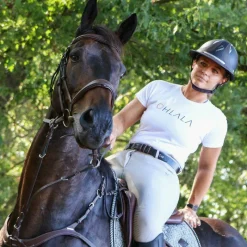 Horseball|Concours Complet D'Equitation*Jump'In - Collier de chasse 5 points + martingale One Noisette