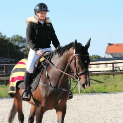 Clearance - Collier de chasse 5 points + martingale One Noir Horseball|Concours Complet D'Equitation
