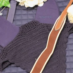 Sale - Collier de chasse élastique + martingale One Noisette Horseball|Concours Complet D'Equitation