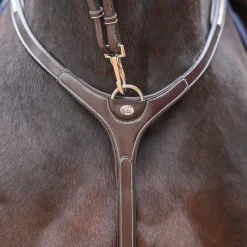 Colliers De Chasse*Jump'In - Collier de chasse et fourche de martingale Premium Clincher noisette Marron