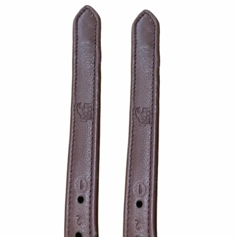 Étrivières*Jump'In - Etrivières recouvertes cuir noisette