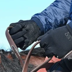 Gants D'Équitation*Jump'In - Gants d'équitation Polartec Noir