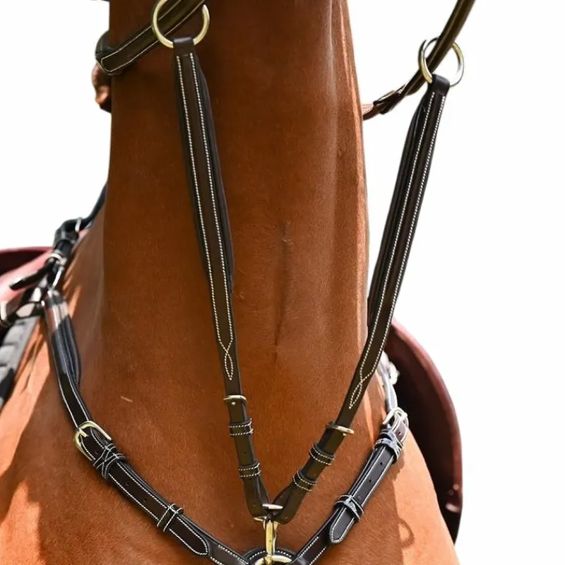 Concours Complet D'Equitation|Martingales*Jump'In - Martingale de collier Wednesday havane
