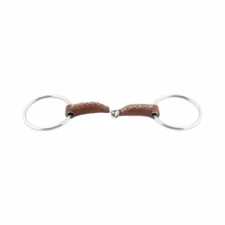 Mors Deux Anneaux|Mors Poneys*Jump'In - Mors 2 anneaux simple brisure gainé cuir