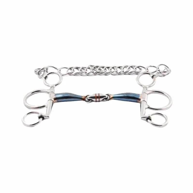 - Mors pelham double brisure petites branches Blue Steel Mors Pelham