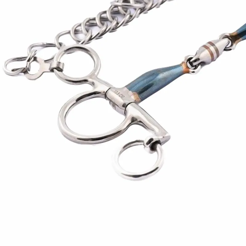 - Mors pelham double brisure petites branches Blue Steel Mors Pelham