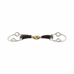 - Mors releveur double brisure gainé cuir Mors Releveurs