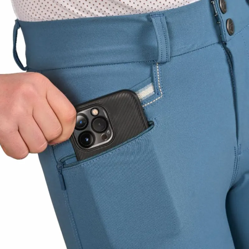 Pantalons D'Équitation*Jump'In - Pantalon d'équitation fille Luna glacier Bleu