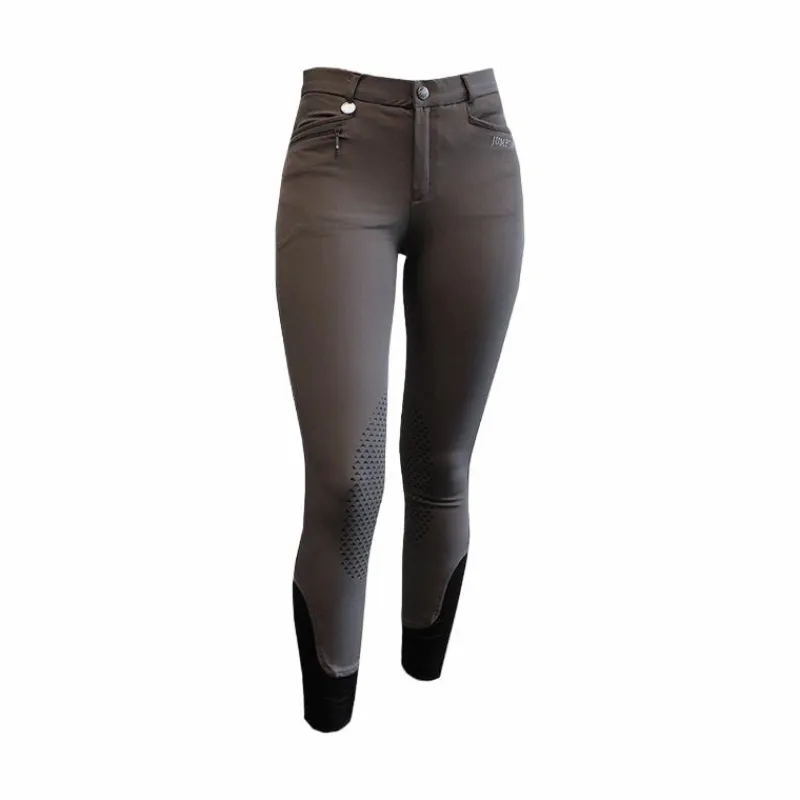Discount - Pantalon d'équitation enfant unisexe Sacha taupe Enfant Pantalons D'Équitation|Horseball