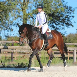 Pantalons D'Équitation|Horseball*Jump'In - Pantalon d'équitation enfant unisexe Sacha Blanc
