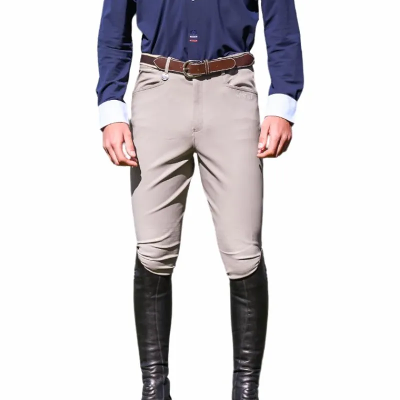 Outlet - Pantalon d'équitation homme Super X lin Pantalons D'Équitation|Pantalons D'Équitation