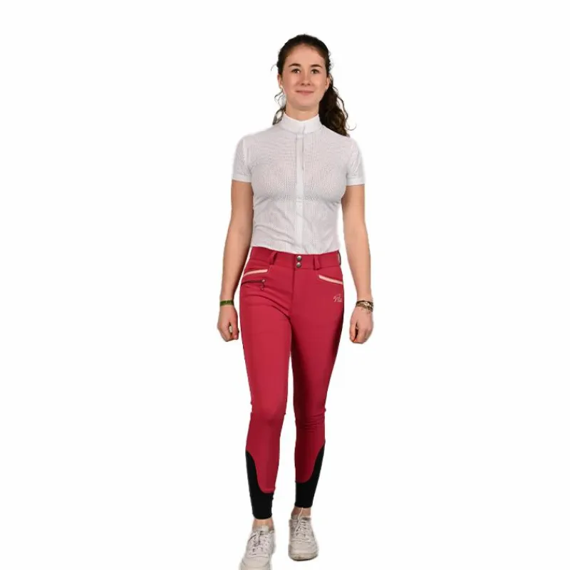 Pantalons D'Équitation*Jump'In - Pantalon d'équitation fille Luna framboise Rose