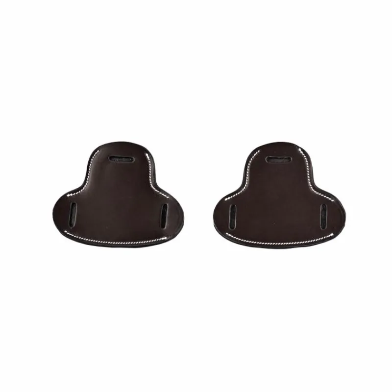 Accessoires De Mors*Jump'In - Protection pour hackamore petites branches plates en cuir havane Marron