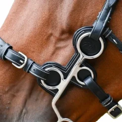Accessoires De Mors*Jump'In - Protection pour hackamore en cuir Noir