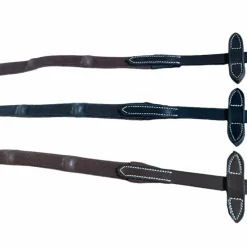 Rênes Et Arrêtoirs De Rênes*Jump'In - Rênes en caoutchouc avec 7 stoppers 1/2 collection One noisette Marron