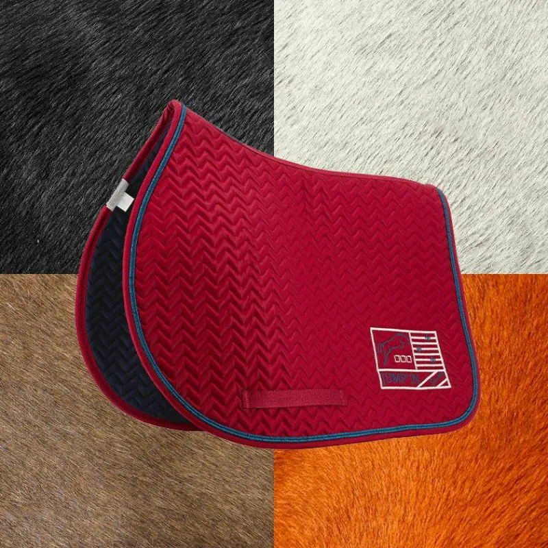 Tapis Cso/ Mixtes|Tapis De Selle*Jump'In - Tapis de selle Show One / marine Bordeaux