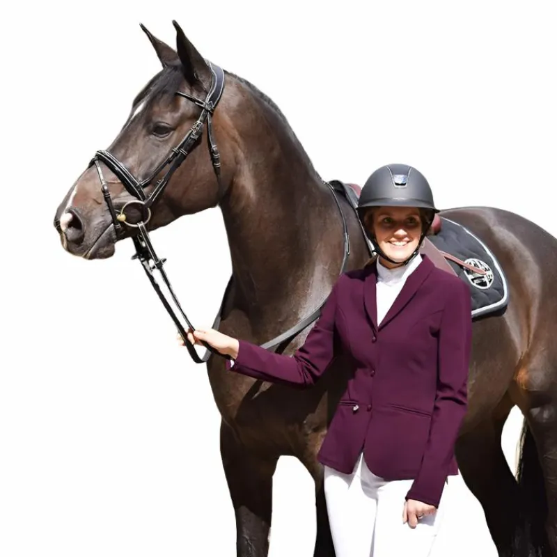 Vestes De Concours|Cso*Jump'In - Veste de concours Spa Prune