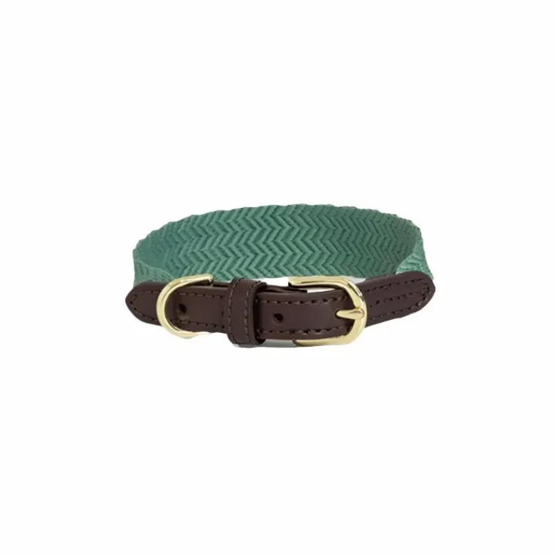 Colliers*Kentucky Dogwear - Collier pour chien Jacquard olive Vert