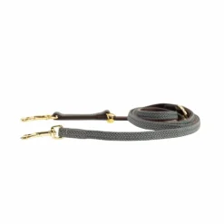 Laisses*Kentucky Dogwear - Laisse de nylon tressé Plaited Nylon 200 cm Gris