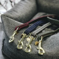 Laisses*Kentucky Dogwear - Laisse de nylon tressé Plaited Nylon 200 cm Gris