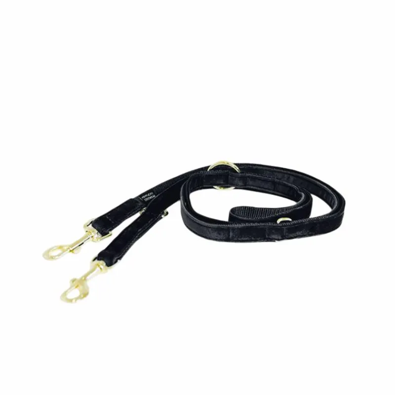New - Laisse pour chien Velvet 2m noir Laisses