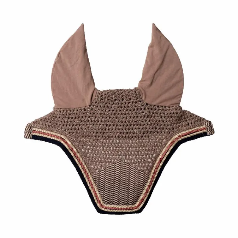 Discount - Bonnet pour chevaux pied de poule / navy Bonnets Pour Chevaux