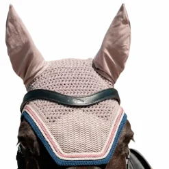 Discount - Bonnet pour chevaux pied de poule / navy Bonnets Pour Chevaux