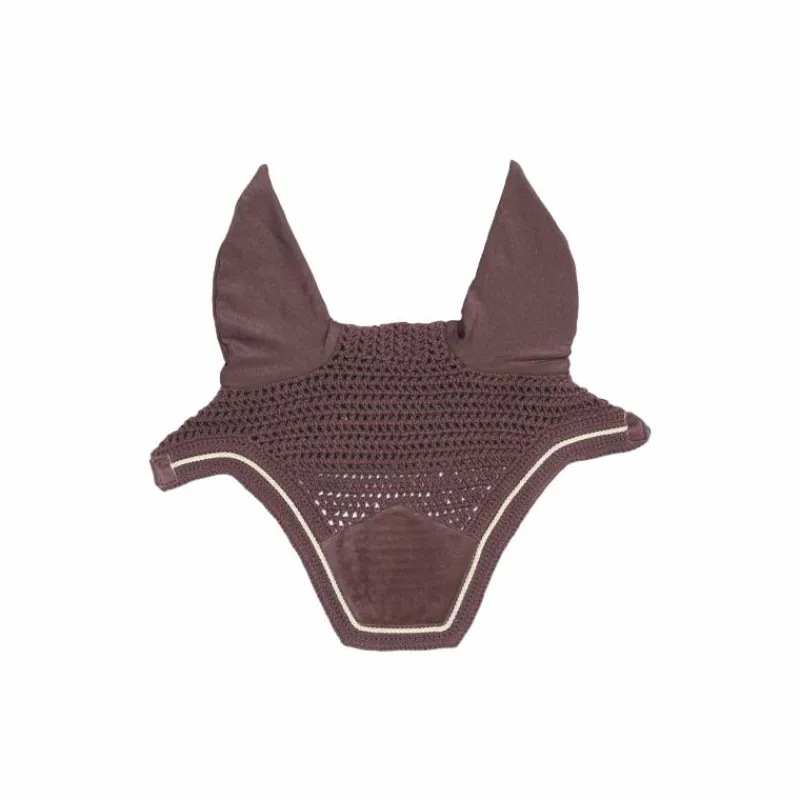 Bonnets Pour Chevaux|Cso*Kentucky Horsewear - Bonnet Wellington velvet parme Marron