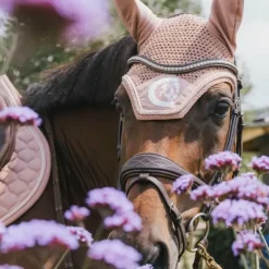 Discount - Bonnet anti-mouches Wellington 3D Logo corde vieux Bonnets Pour Chevaux