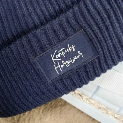 Bonnets/ Bandeaux*Kentucky Horsewear - Bonnet pompom marine