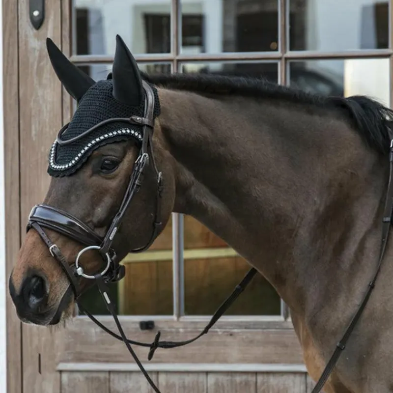 Best - Bonnet anti-mouche Wellington big stone & pearl anti-bruit Bonnets Pour Chevaux
