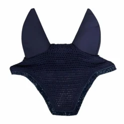 Bonnets Pour Chevaux|Cso*Kentucky Horsewear - Bonnet anti-bruits pour cheval Wellington Glitter Stone marine