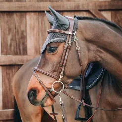 Bonnets Pour Chevaux*Kentucky Horsewear - Bonnet long Stone & Pearl Gris