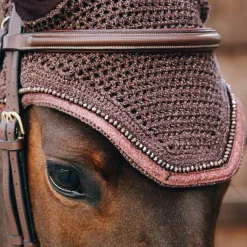 Bonnets Pour Chevaux|Cso*Kentucky Horsewear - Bonnet Glitters Marron
