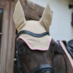 Collection "Minis" Kentucky|Bonnets Poneys*Kentucky Horsewear - Bonnet pour chevaux anti-bruits softshell / vieux rose Beige