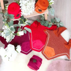 Cso|Bonnets Pour Chevaux*Kentucky Horsewear - Bonnet Wellington velvet fuchsia Rose