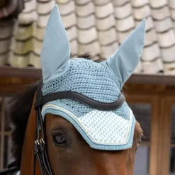 Online - Bonnet pour chevaux Wellington Velvet Printing flags light blue Collection