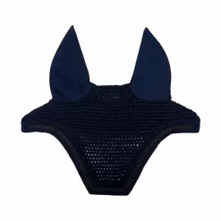 Bonnets Pour Chevaux*Kentucky Horsewear - Bonnet pour chevaux anti-bruits Wellington Velvet Mini Pearls Marine