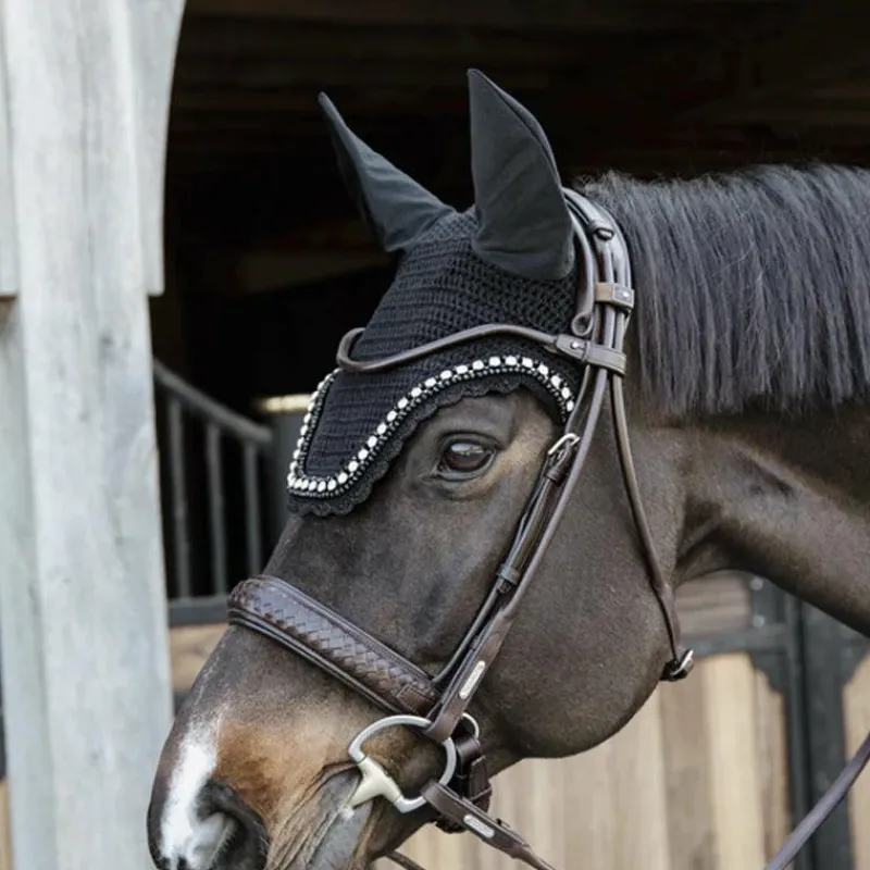 Clearance - Bonnet anti-mouche Wellington big stone & pearl Bonnets Pour Chevaux