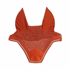 Bonnets Pour Chevaux*Kentucky Horsewear - Bonnet pour chevaux anti-bruits Wellington Velvet Orange