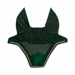 New - Bonnet pour chevaux anti-bruits Wellington Velvet foncé Bonnets Pour Chevaux
