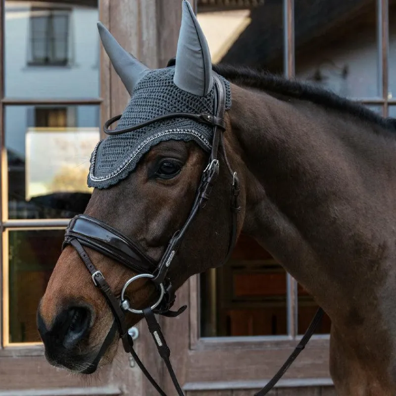 Hot - Bonnet anti-bruit Wellington Stone & Pearl Bonnets Pour Chevaux|Cso