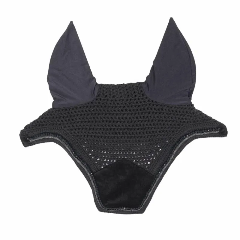 Bonnets Pour Chevaux|Cso*Kentucky Horsewear - Bonnet Wellington Velvet pearls Noir